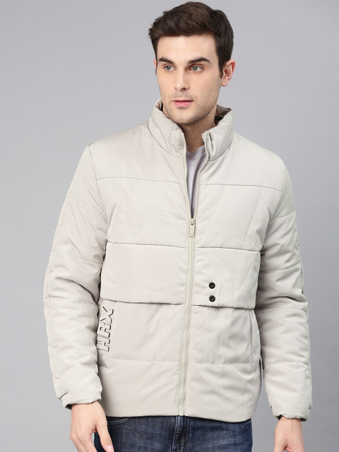 

HRX by Hrithik Roshan Lifestyle Grey Solid Padded Jacket