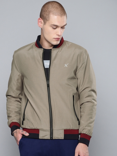 

HRX by Hrithik Roshan Men Grey Solid Active Bomber Jacket