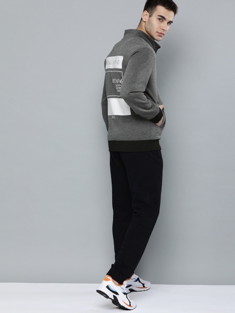 

Harvard Men Grey Printed Bomber Jacket