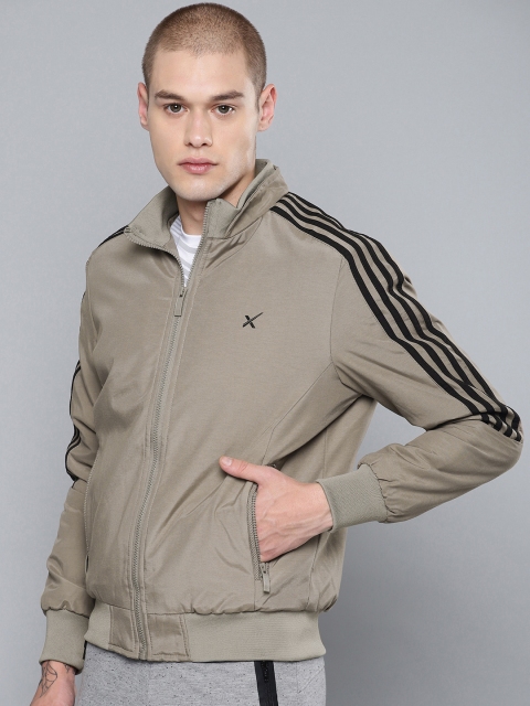 

HRX by Hrithik Roshan Men Grey Solid Active Bomber Jacket