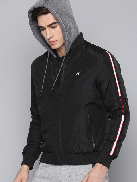 

HRX by Hrithik Roshan Active Men Black Solid Bomber Jacket