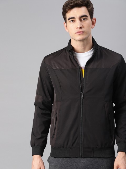 

HRX by Hrithik Roshan Men Black Active Solid Bomber Jacket