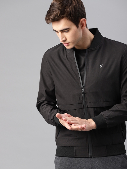 

HRX by Hrithik Roshan Men Black Solid Active Jacket