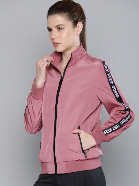 

HRX by Hrithik Roshan Women Pink Solid Active Rapid Dry Sporty Jacket