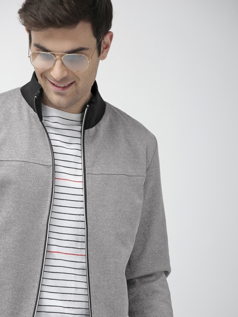 

Mast & Harbour Men Green Solid Jacket