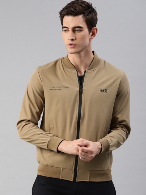 

HRX by Hrithik Roshan Men Brown Solid Jacket