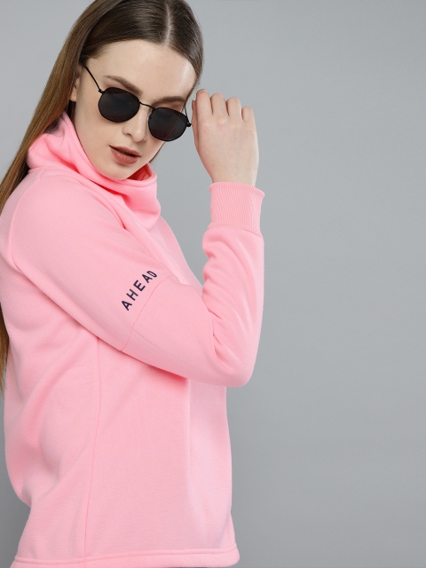 

Harvard Women Pink Solid Sweatshirt