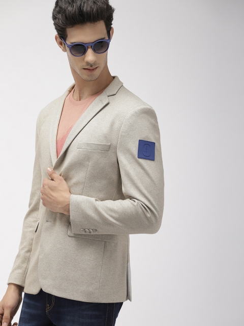 

Harvard Grey Solid Regular Fit Single-Breasted Casual Blazer