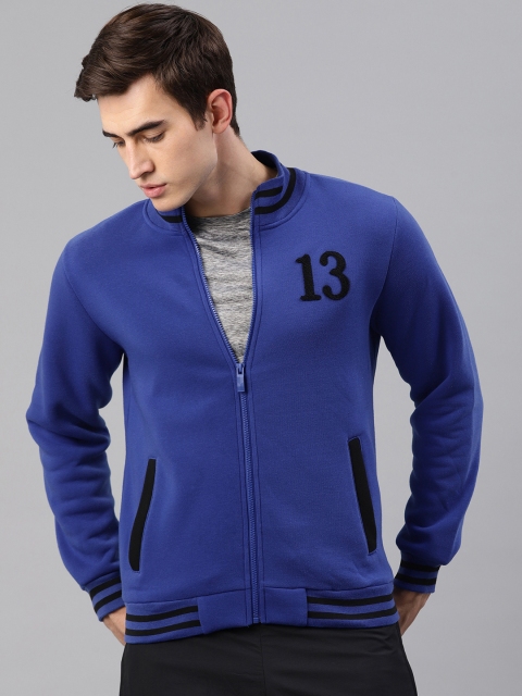 

HRX by Hrithik Roshan Men Lifestyle Blue Solid Front-Open Sweatshirt