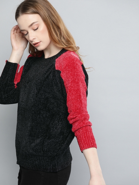 

Harvard Women Black Solid Sweater