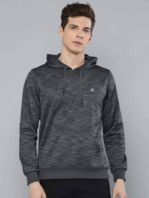 

HRX by Hrithik Roshan Men Charcoal Grey Solid Sweatshirt