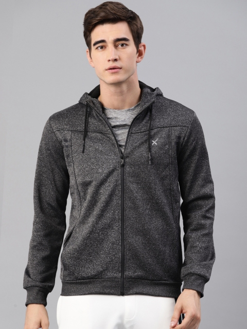 

HRX by Hrithik Roshan Men Charcoal Grey Solid Sweatshirt