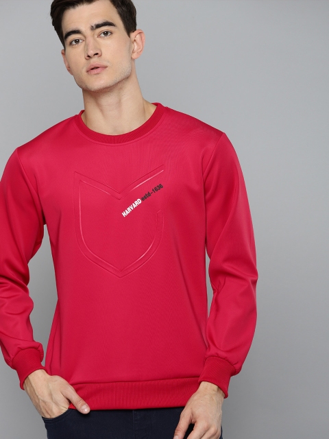 

Harvard Men Red Printed Sweatshirt