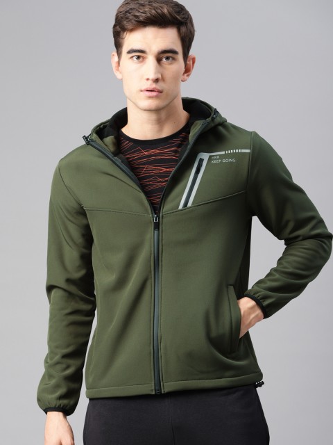 

HRX by Hrithik Roshan Men Olive Green Solid Outdoor Sporty Jacket