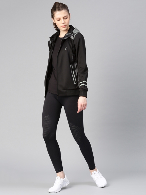 

HRX by Hrithik Roshan Women Black Active Solid Bomber Jacket