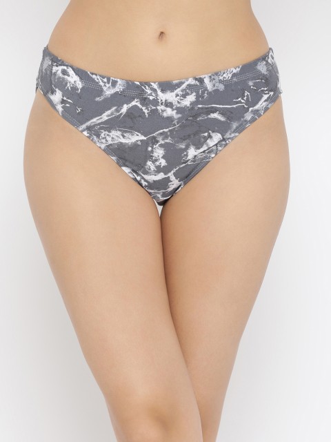 

Clovia Women Grey Printed Hipster Brief PN3160P05