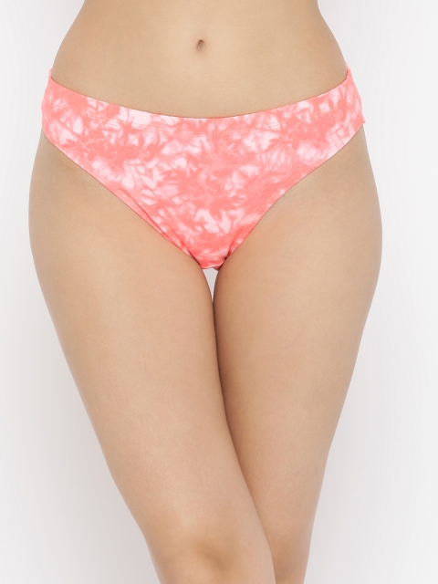 

Clovia Women Coral Pink Printed Hipster Brief PN3160P16