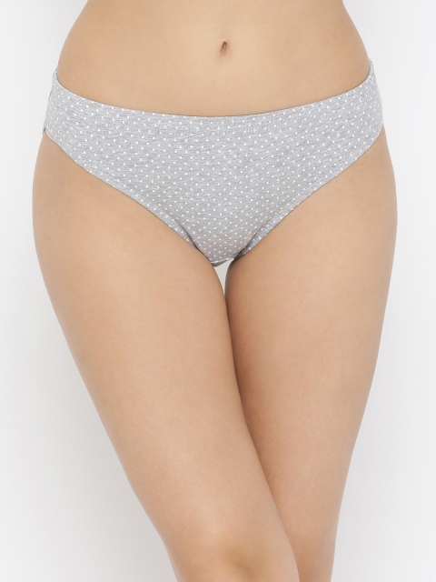 

Clovia Women Grey Printed Bikini Brief PN3158P01