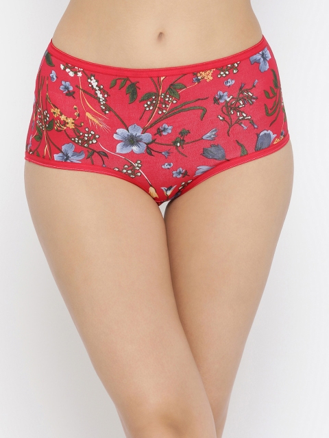 

Clovia Women Red Printed Hipster Brief PN3198P04