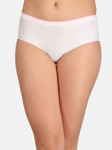 

Clovia Women White Solid Hipster Brief PN2430P18M