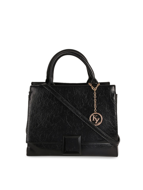 

Kazo Black Solid Handheld Bag