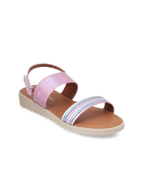 

Kittens Girls Pink Solid Open Toe Flats