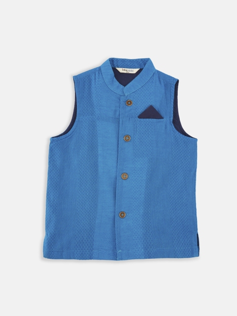 

Pantaloons Junior Boys Blue Solid Waistcoat