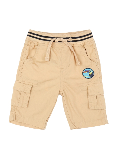 

Pantaloons Baby Boys Beige Printed Regular Fit Cargo Shorts