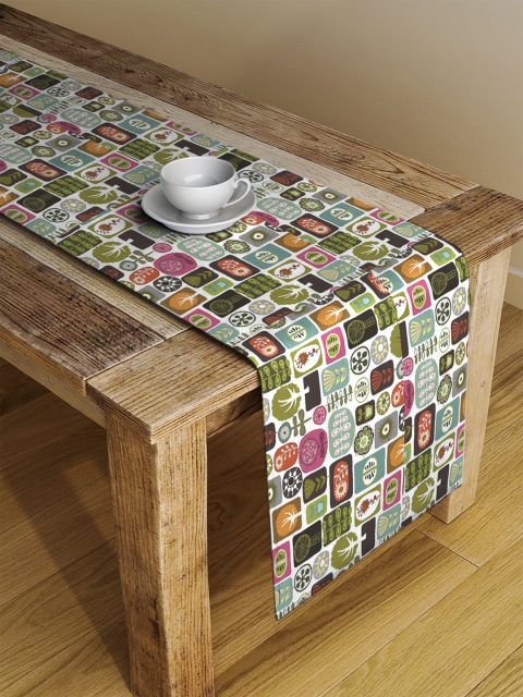 

Alina decor Multicoloured Digitally Printed Table Runner, Multi