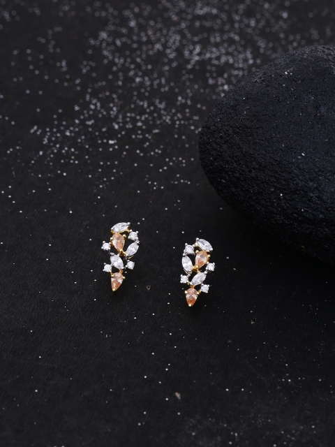 

Studio Voylla Gold-Toned Geometric Studs