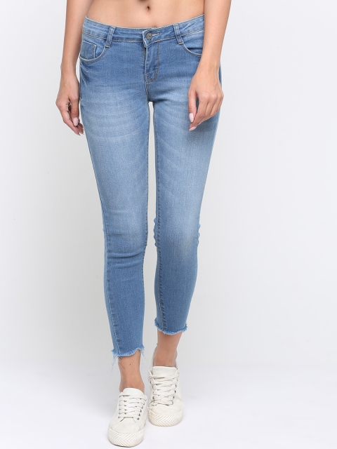 

ZHEIA Women Blue Skinny Fit Mid-Rise Clean Look Jeans