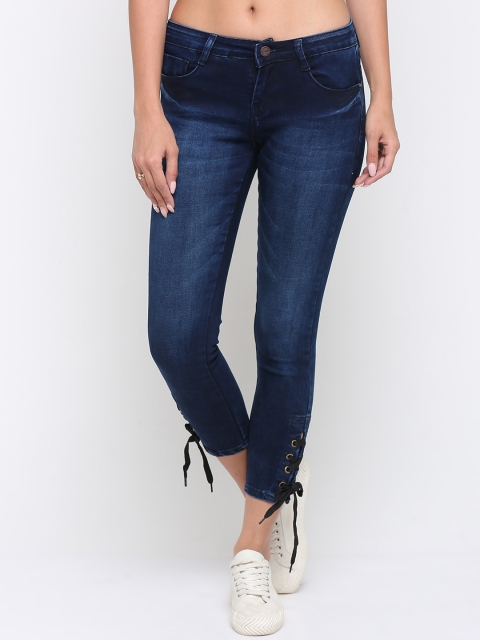 

ZHEIA Women Blue Skinny Fit Mid-Rise Clean Look Jeans
