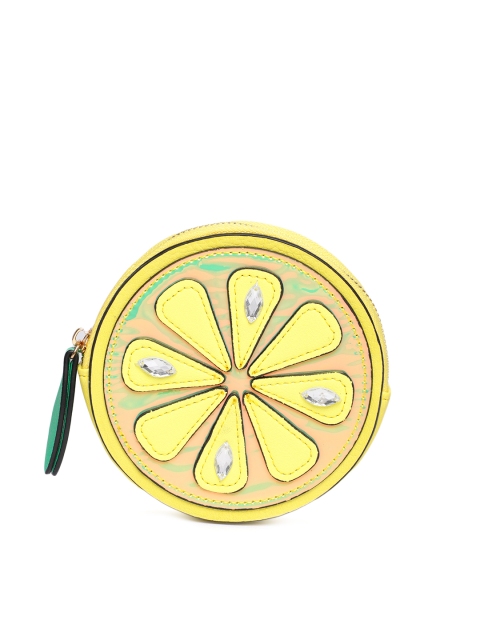 

Accessorize Yellow Embellished Coin Purse