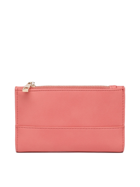 

Accessorize Women Peach-Coloured Solid Two Fold Wallet