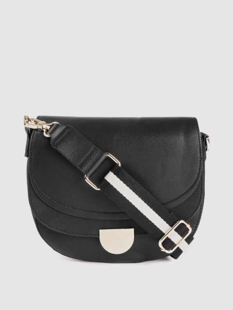 

Accessorize Black Solid Sling Bag