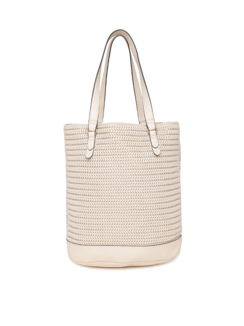 

Accessorize Cream-Coloured Textured Shoulder Bag