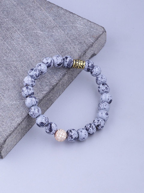 

Dare by Voylla Men Blue Brass-Plated Handcrafted Link Bracelet