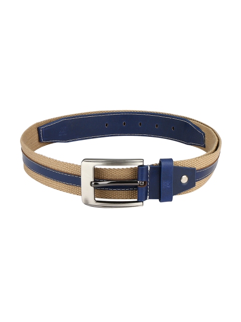 

Aditi Wasan Men Blue & Beige Textured Belt