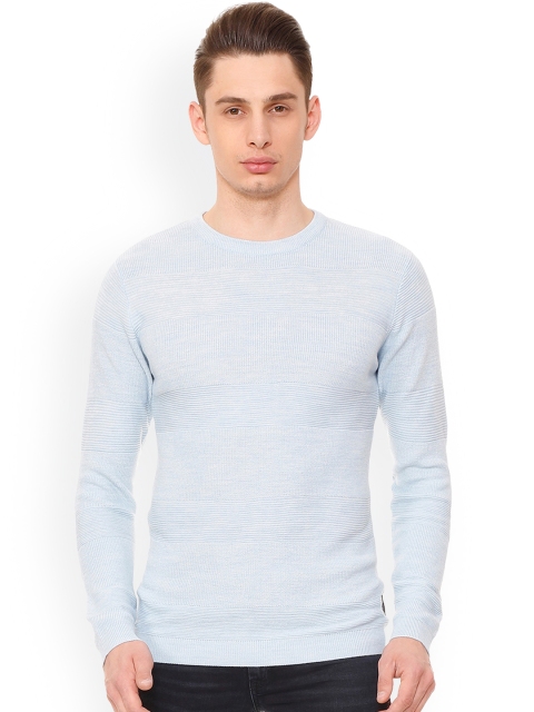 

Van Heusen Men Blue Self Design Sweater