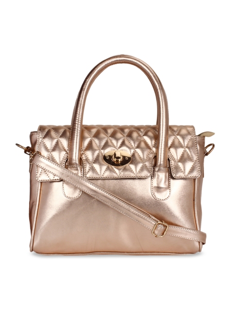 

Berrypeckers Gold-Toned Solid Handheld Bag