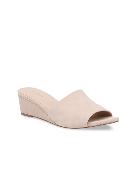 

ALDO Women Beige Solid Peep Toes