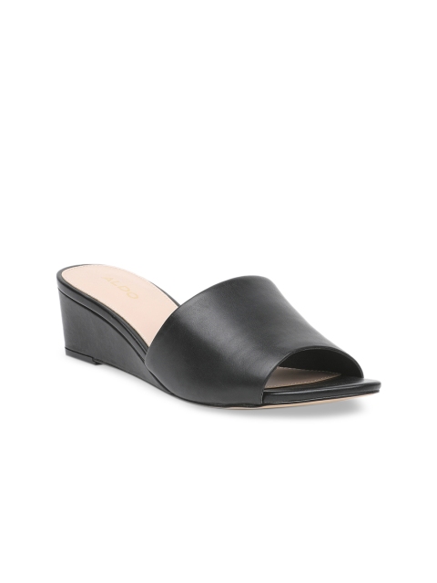 

ALDO Women Black Solid Peep Toes