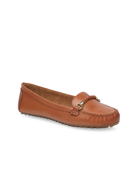 

ALDO Women Brown Leather Loafers