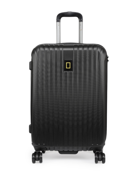

National Geographic Unisex Textured Medium Track 60cm Trolley, Black