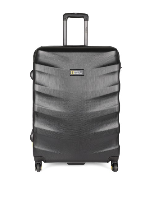 

National Geographic Unisex Black Patterned Arete 71cm Large Trolley Suitcase