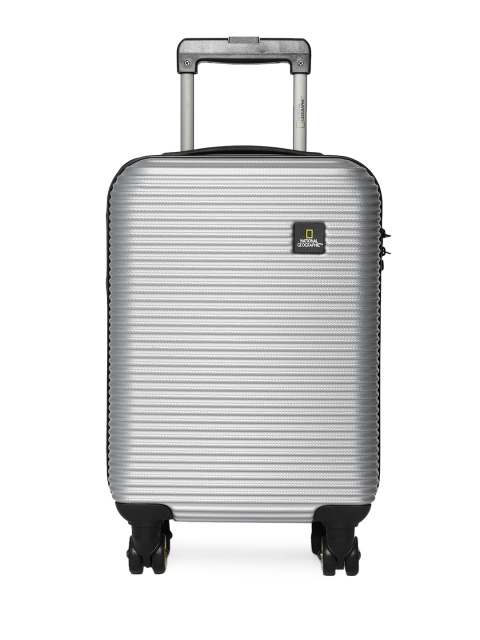 

National Geographic Unisex Silver-Toned Lightweight Abroad Cabin Trolley Suitcase