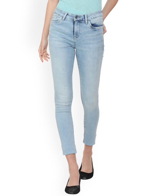 

Allen Solly Woman Blue Slim Fit Mid-Rise Clean Look Stretchable Jeans