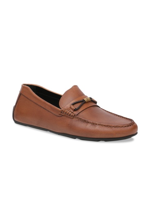 

ALDO Men Brown Leather Loafers