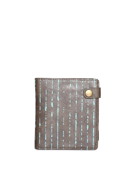 

Baggit Women Brown Striped Two Fold Wallet