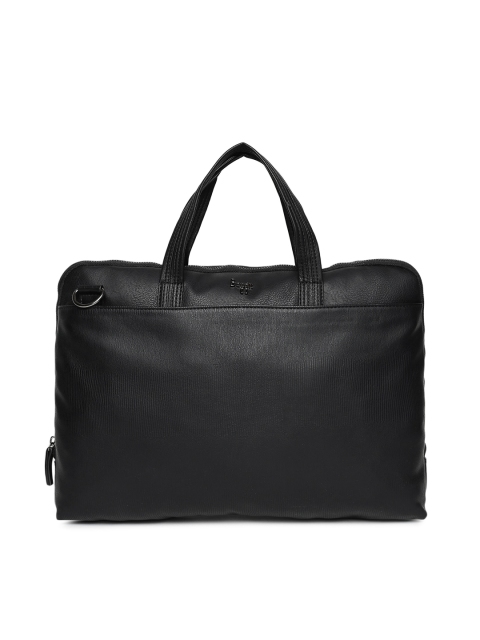 

Baggit Black Solid Laptop Bag